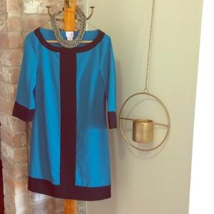 Guess Turquoise and black retro dress size small